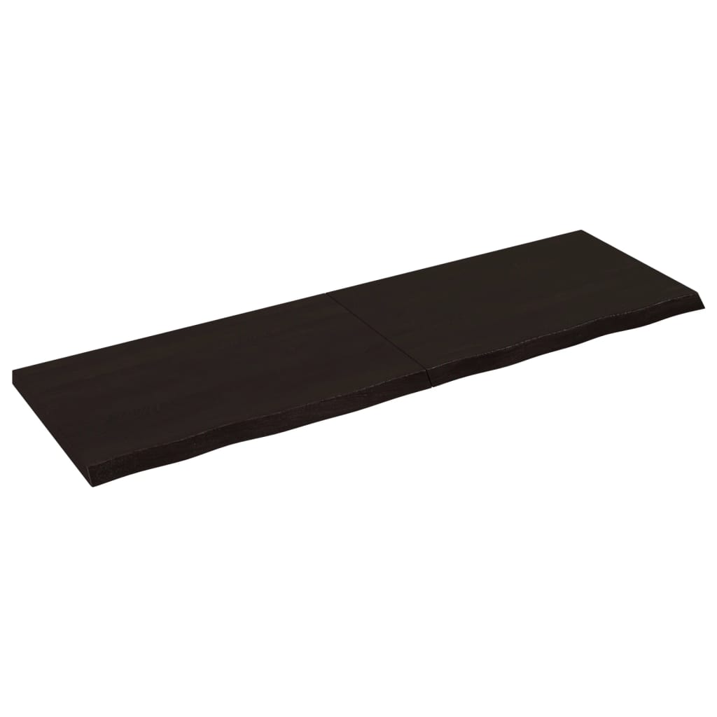 Vidaxl Washingin Feille 160x50x (2-4) cm Bround foncé en bois massif traité