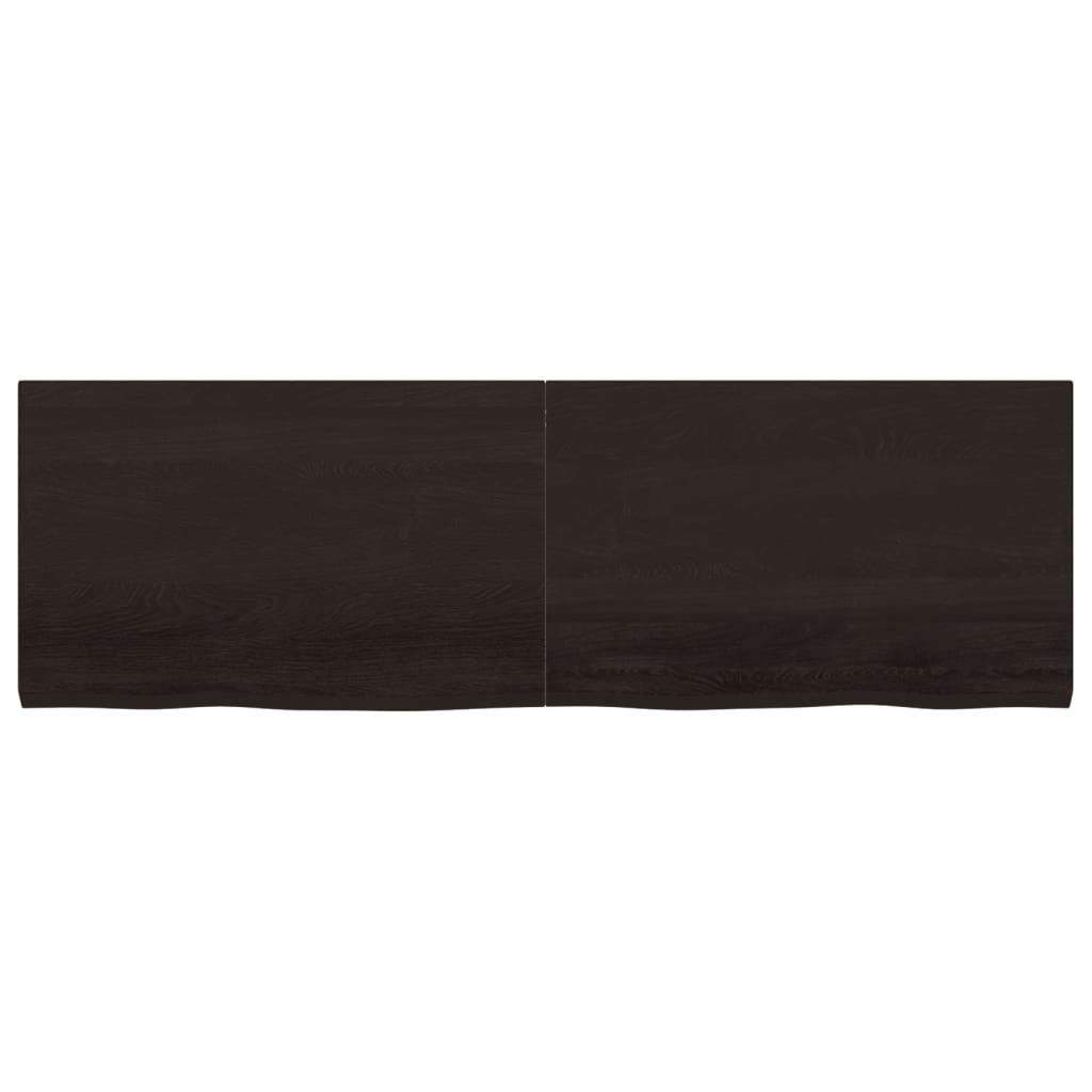 Vidaxl Washingin Feille 160x50x (2-4) cm Bround foncé en bois massif traité
