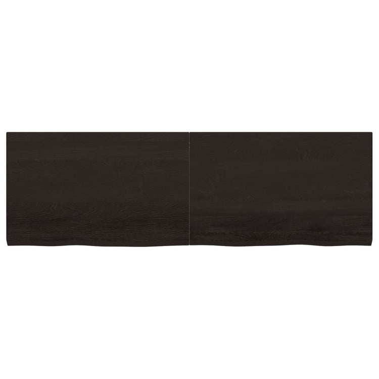 Vidaxl Washingin Feille 160x50x (2-4) cm Bround foncé en bois massif traité