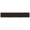 Vidaxl Washingin Feille 180x30x (2-4) CM Bround foncé en bois massif traité