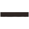 Vidaxl Washingin Sheet 180x40x (2-4) cm Bround foncé en bois massif traité