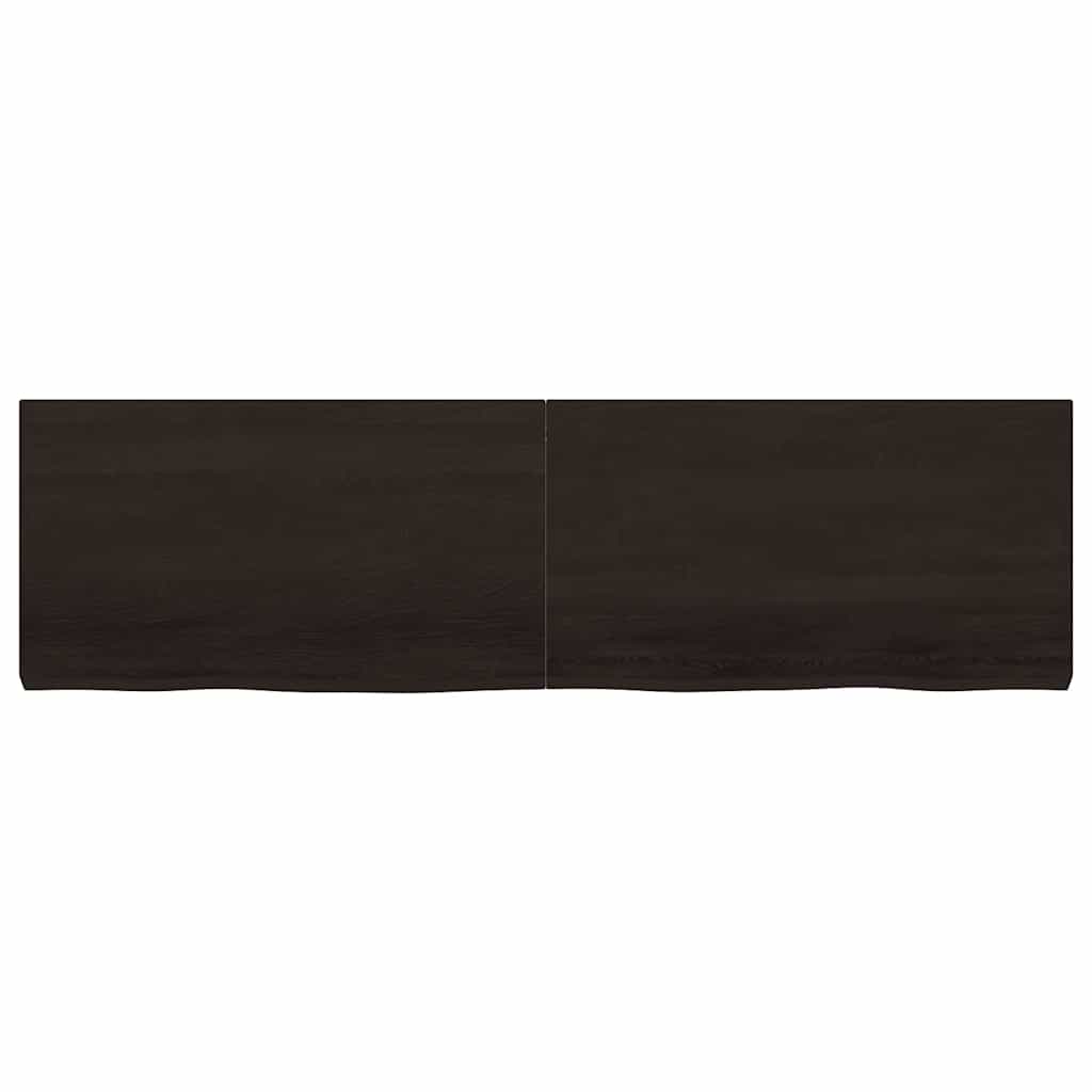 Vidaxl Washingin Feille 180x50x (2-6) cm Bround foncé en bois massif traité