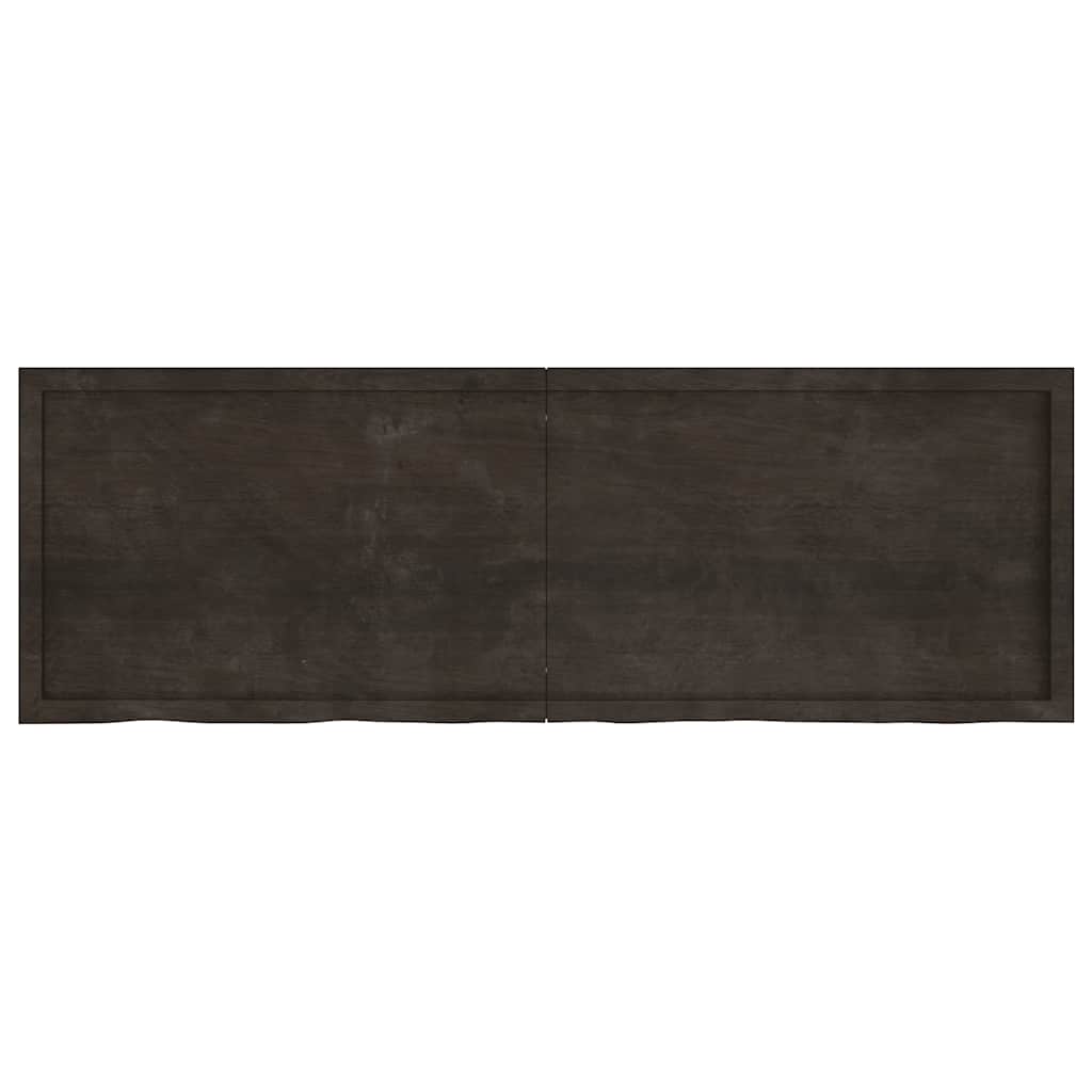 Vidaxl Washingin Feille 180x60x (2-4) cm Bround foncé en bois massif traité
