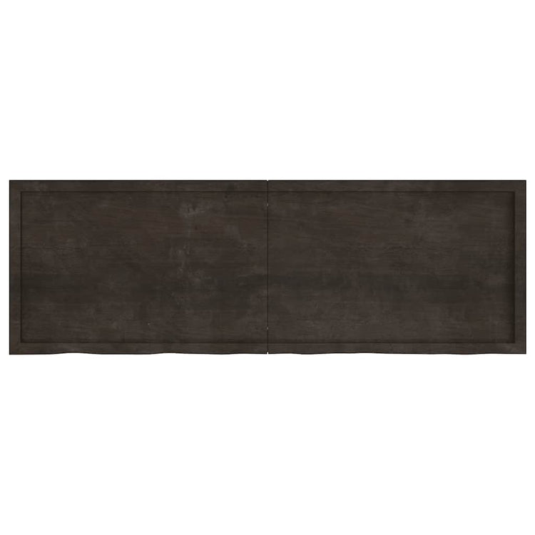 Vidaxl Washingin Feille 180x60x (2-4) cm Bround foncé en bois massif traité