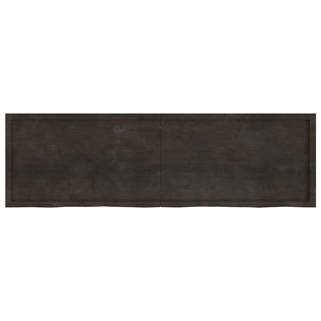Vidaxl Washingin Feille 200x60x (2-4) cm Bround foncé en bois massif traité