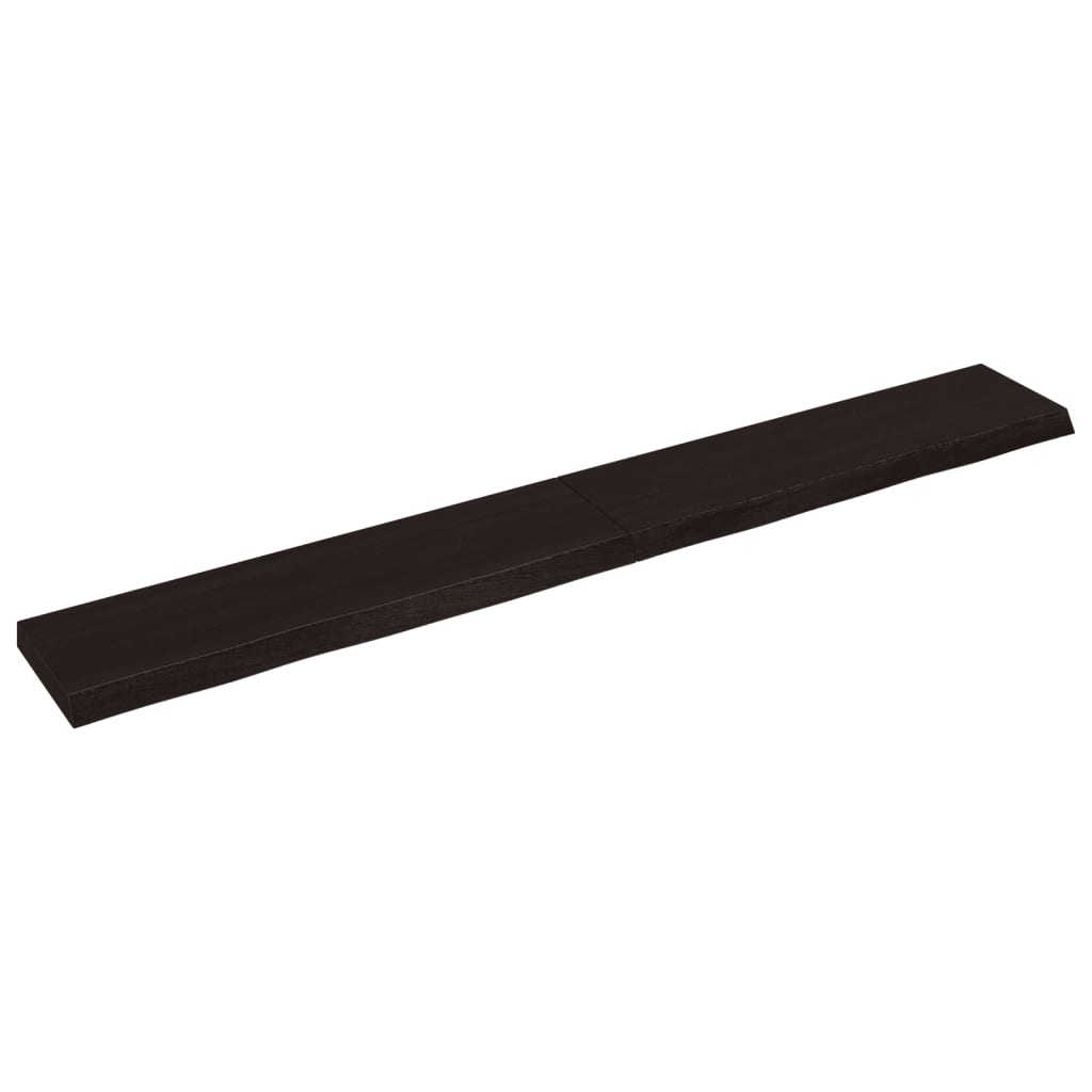 Vidaxl Washingin Sheet 220x30x (2-6) CM Bround foncé en bois massif traité