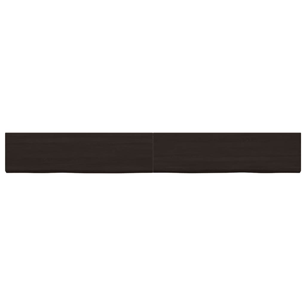 Vidaxl Washingin Sheet 220x30x (2-6) CM Bround foncé en bois massif traité