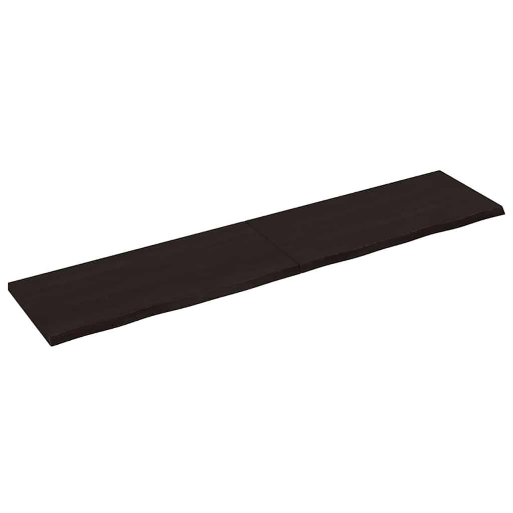 Vidaxl Washingin Sheet 220x50x (2-4) cm Bround foncé en bois massif traité