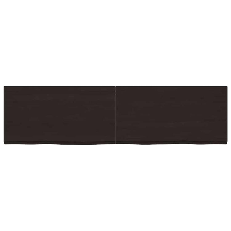 Vidaxl Washingin Sheet 220x60x (2-6) cm Bround foncé en bois massif traité