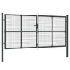 Vidaxl Port Fire Mesh 300x175 cm Anthracite en acier coloré