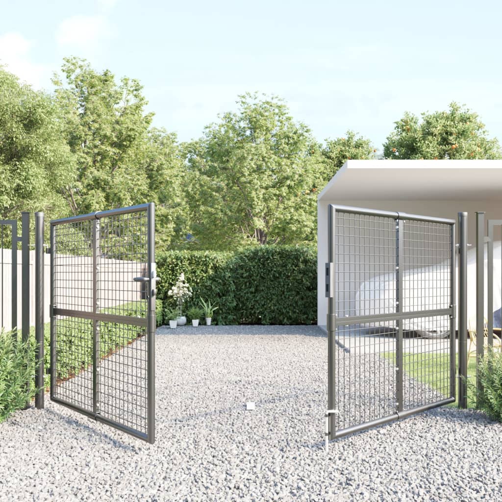 Vidaxl Port Fire Mesh 300x175 cm Anthracite en acier coloré