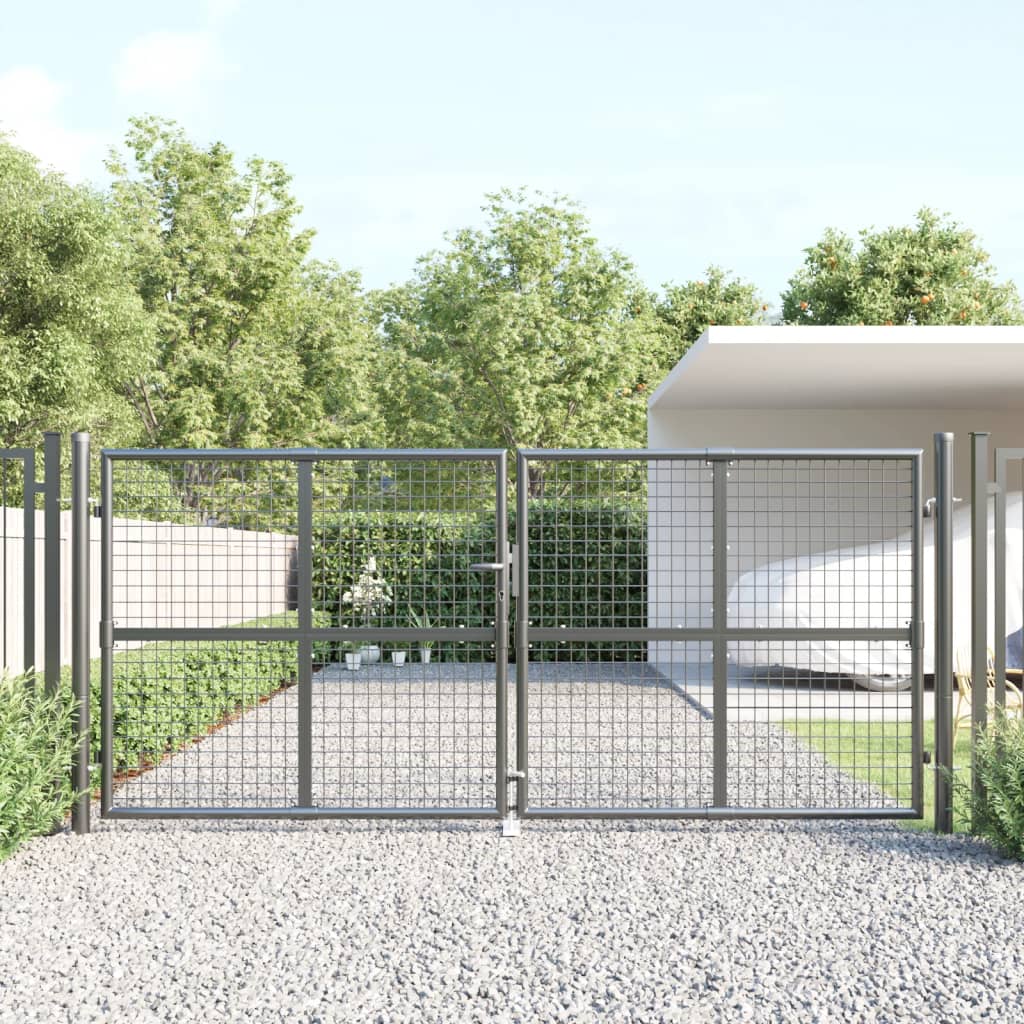 Vidaxl Port Fire Mesh 300x175 cm Anthracite en acier coloré