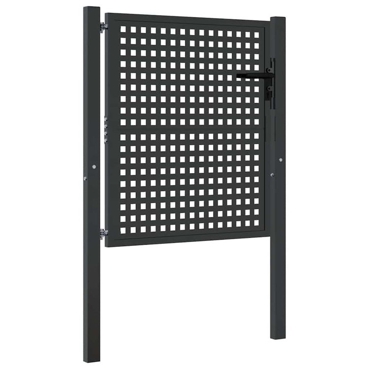 Port vidaxl 105x150 cm anthracite en acier -colore