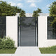 Port vidaxl 105x200 cm anthracite en acier -colore