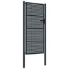 Port vidaxl 105x250 cm anthracite en acier -colore