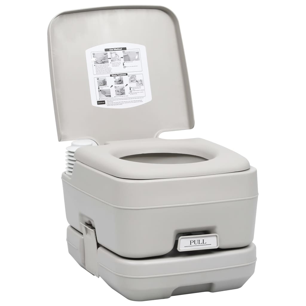 Vidaxl Camping Toilet and Water Tank Set portable