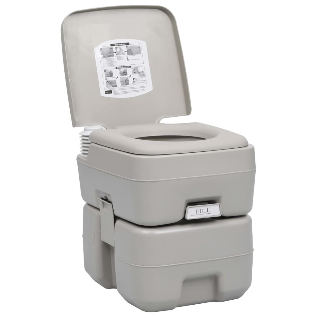 Vidaxl Camping Toilet and Water Tank Set portable