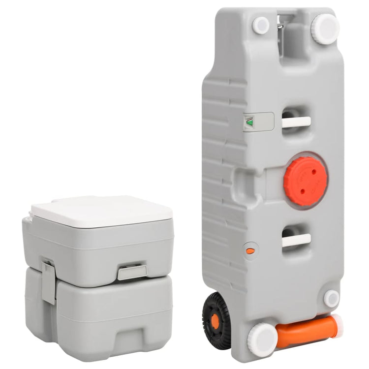 Vidaxl Camping Toilet and Water Tank Set portable