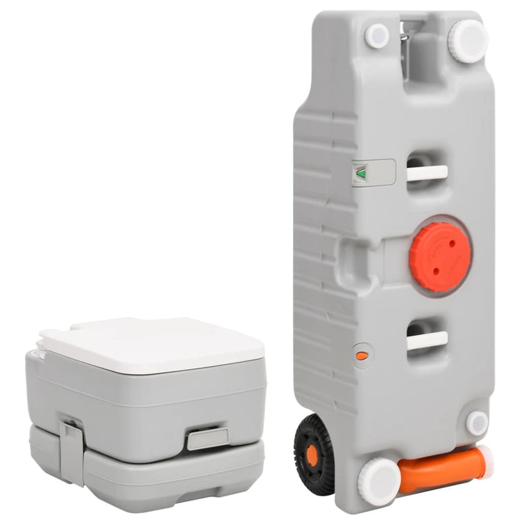 Vidaxl Camping Toilet and Water Tank Set portable
