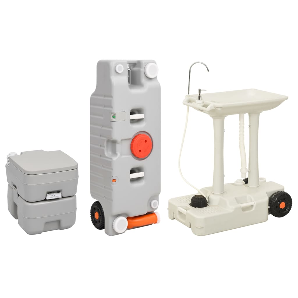 Vidaxl Camping Toilet et lavabo avec réservoir d'eau