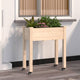 Vidaxx jardinière sur roulettes 71x37x80 cm bois de pin massif
