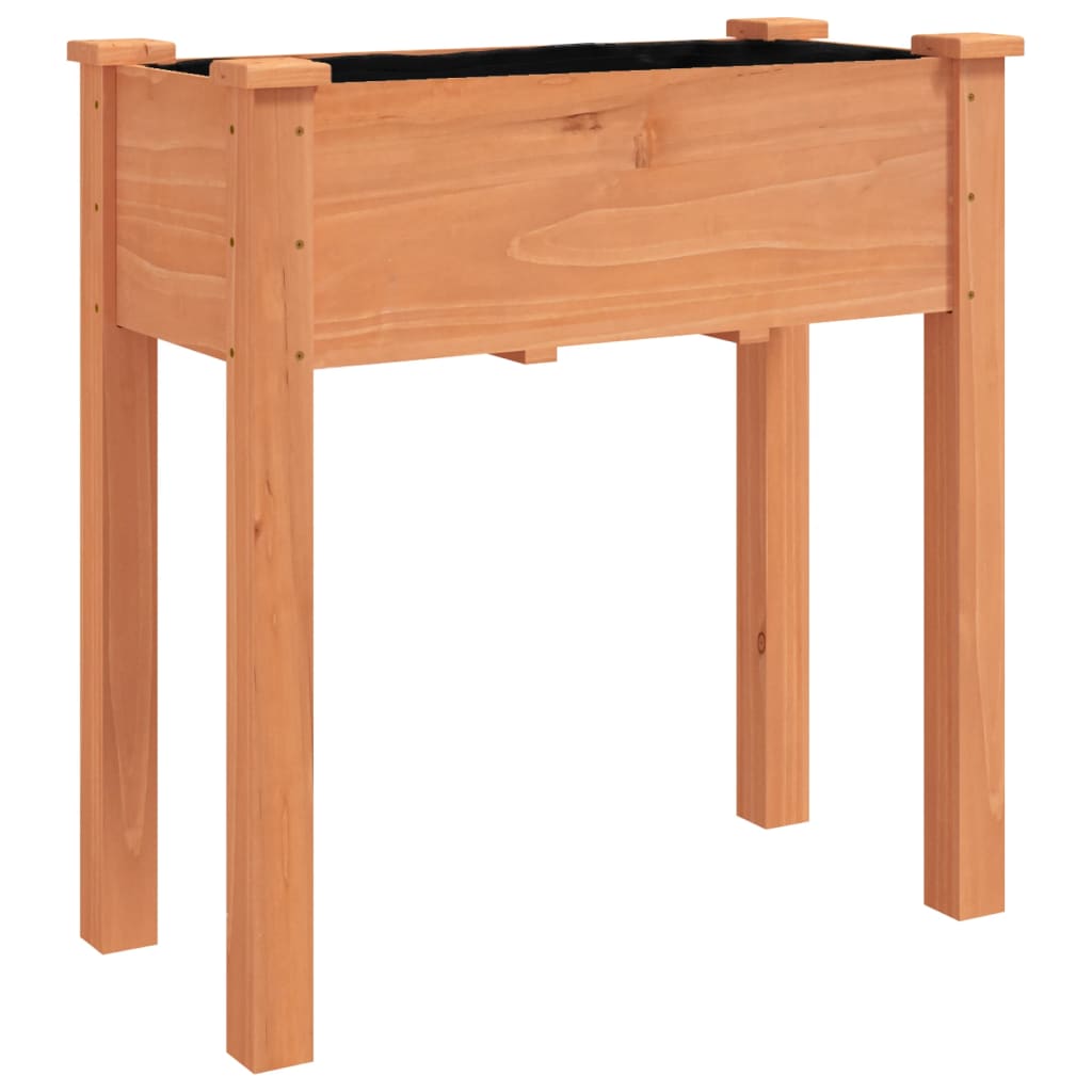 Vidaxx jardinière sur roulettes 71x37x80 cm bois de pin massif