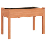 Vidaxx jardinière sur roulettes 118x59x80 cm bois de pin massif marron - afbeelding 3