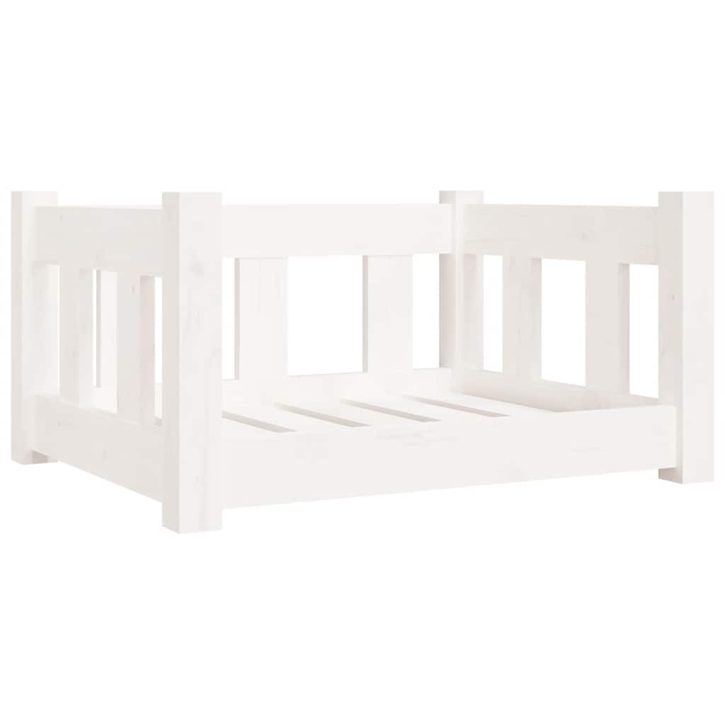 Vidaxl Dog Panier 55.5x45.5x28 cm Pine solide blanc