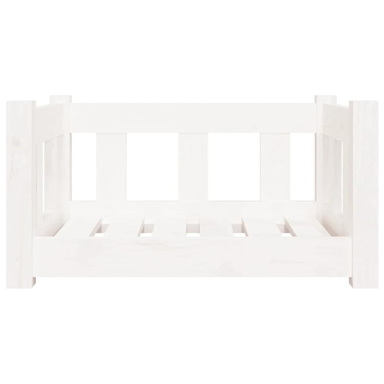 Vidaxl Dog Panier 55.5x45.5x28 cm Pine solide blanc