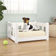 Vidaxl Dog Panier 55.5x45.5x28 cm Pine solide blanc