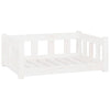 Vidaxl Dog Basket 75.5x55.5x28 cm Pine solide blanc