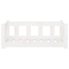 Vidaxl Dog Basket 75.5x55.5x28 cm Pine solide blanc