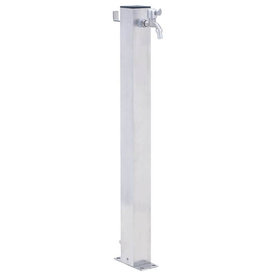 Vidaxl Colmn Colonne carré 40 cm en acier inoxydable