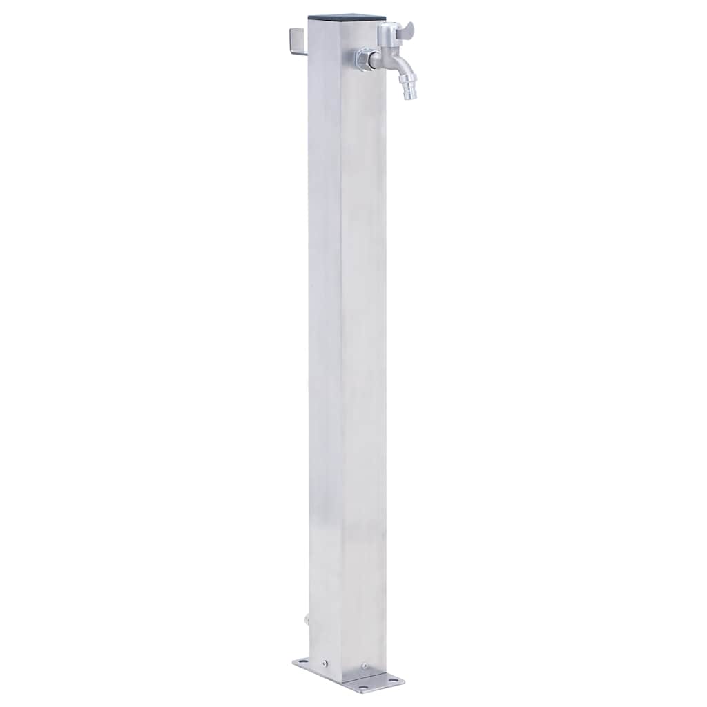 Vidaxl Colonne Colonne carrée 60 cm en acier inoxydable