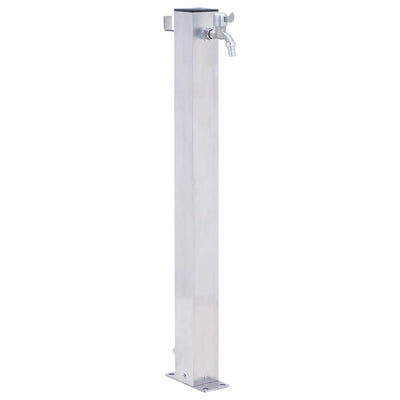Vidaxl Colonne Colonne carrée 60 cm en acier inoxydable
