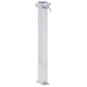 Vidaxl Colonne Colonne carrée 60 cm en acier inoxydable