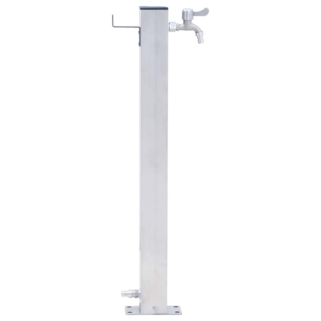 Vidaxl Colonne Colonne carrée 60 cm en acier inoxydable