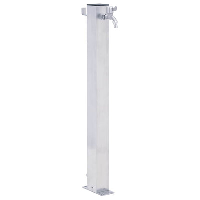 Vidaxl Colonne Colonne carrée 100 cm en acier inoxydable