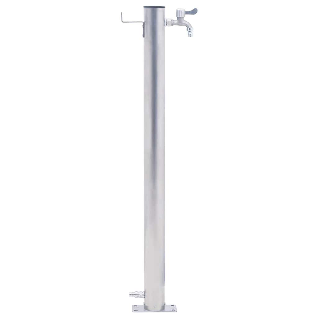 Colonne d'eau vidaxl autour de 60 cm en acier inoxydable