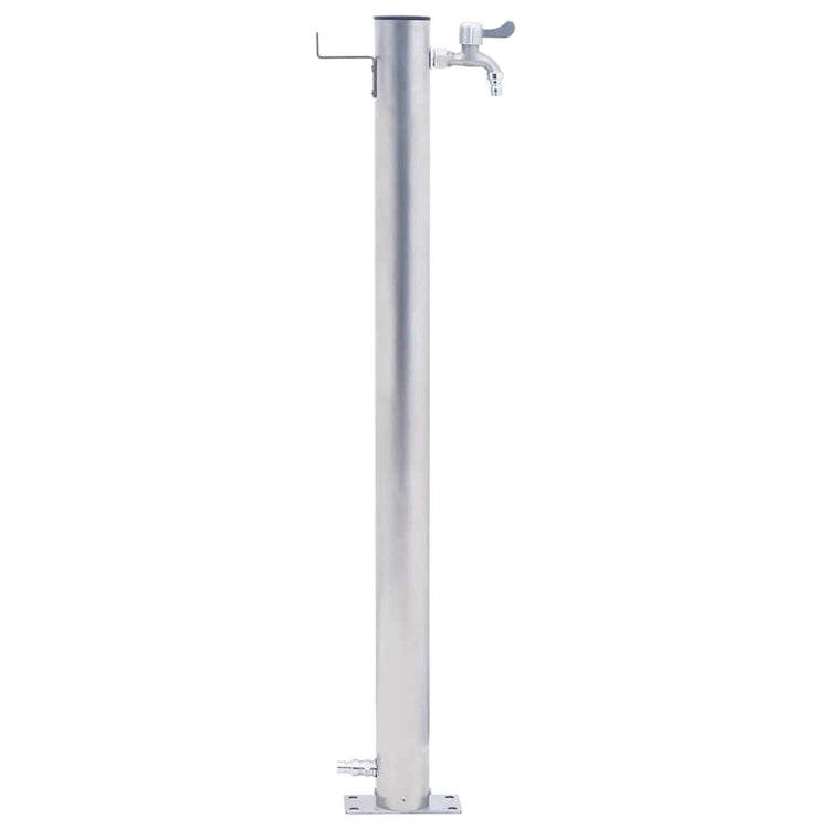 Colonne d'eau vidaxl autour de 60 cm en acier inoxydable