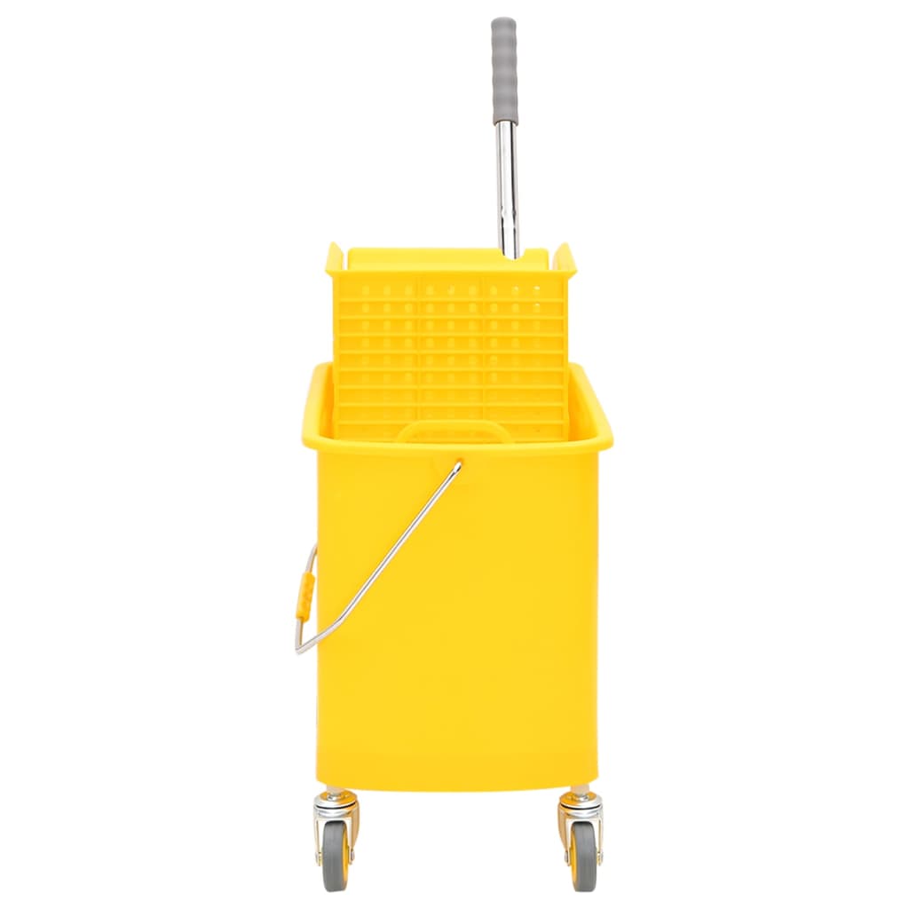 Vidaxl Mopper avec écrivain et roues 20 l en polypropène jaune