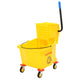 Vidaxl Mop avec écrivain et roues 36 l en polypropène jaune