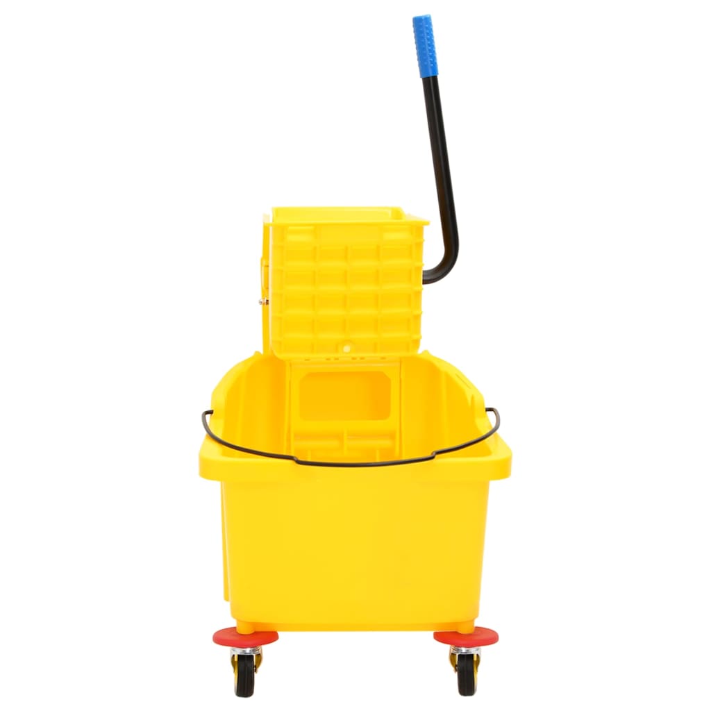 Vidaxl Mop avec écrivain et roues 36 l en polypropène jaune