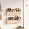Vidaxl Wall Shoes Racks 2 St 59x9x23 cm Pine solide