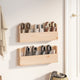 Vidaxl Wall Shoes Racks 2 St 59x9x23 cm Pine solide
