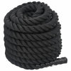 Vidaxl Battle Corde 12 m 9 kg Polyester noir