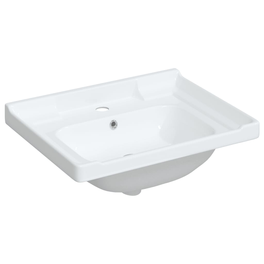 Vidaxl Washingin Rectangulaire 61x48x23 cm Céramique blanc