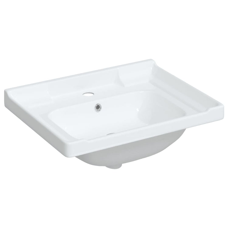 Vidaxl Washingin Rectangulaire 61x48x23 cm Céramique blanc