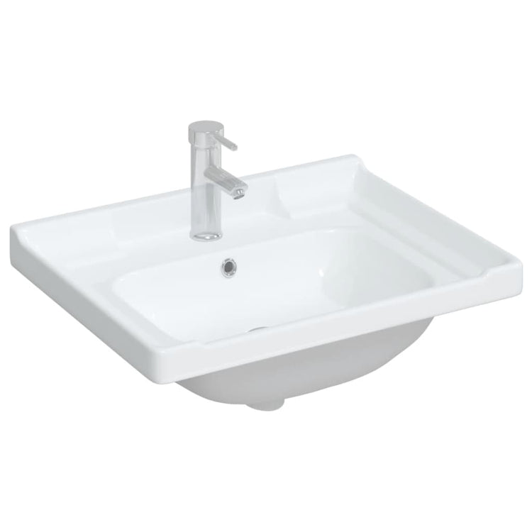 Vidaxl Washingin Rectangulaire 61x48x23 cm Céramique blanc