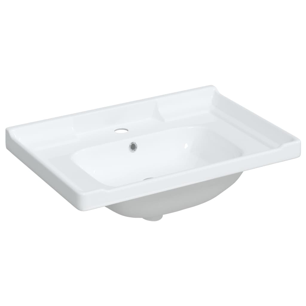 Vidaxl Washingin Rectangulaire 71x48x23 cm Céramique blanc